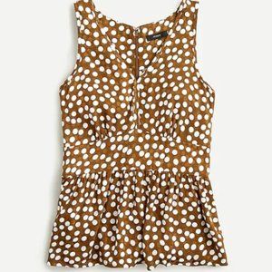 J. CREW  V-neck peplum top   BRAND NEW WITH TAGS